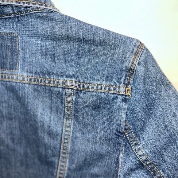 Levi’s Jacket Womens Medium Blue Denim Southwestern Accents Pockets - Picture 13 of 16